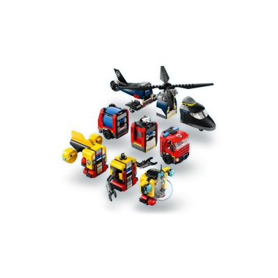 4. LEGO CITY 60462 Helicopter, Fire Truck and Submarine Set