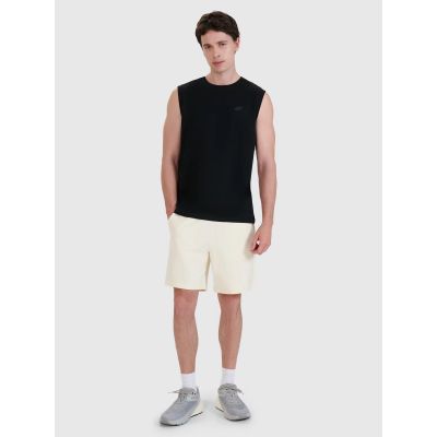 2. Men's tank top regular plain 4F 4FWMM00TSLEM125-20S