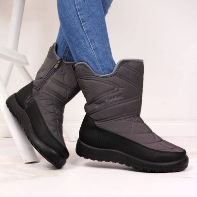 7. NEWS W EVE309B waterproof snow boots gray 
