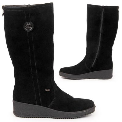 9. Rieker W R237 waterproof nubuck boots lined with sheepskin