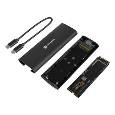 4. EXTERNAL SSD ENCLOSURE NATEC RHINO M.2 NVME LITE USB-C 3.1 GEN 2 ALUMINUM