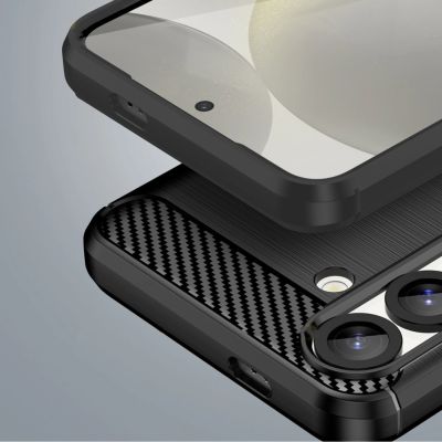 7. Carbon Case Flexible Silicone for Nothing Phone (3a) Pro - Black