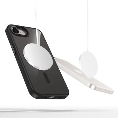 2. Tech-Protect MagMat MagSafe Case for iPhone 16e / 17e - Black-Transparent