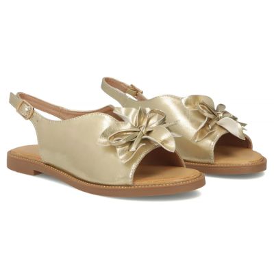 4. Women's gold flower sandals Filippo DS7891