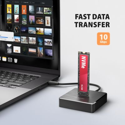 6. Axagon ADSA-M2C11 Hard Drive Docking Station USB 3.2 Gen 2 (3.1 Gen 2) Type-C Black