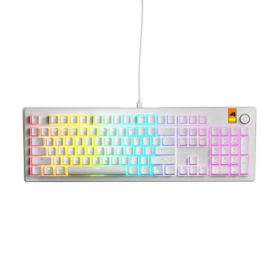 2. Glorious Gaming GMMK 3 HE 100% Prebuilt USB Keyboard QWERTY US English White