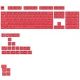 Keycaps Glorious GPBT Basics, ANSI Layout (US), PBT, Dye-Sub - Revive Red