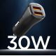 5. Spigen Essential EV302 30W 2-Port USB-A Car Charger - Black