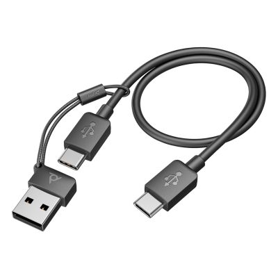 27. POLY Voyager Focus 2 USB-CC Headset + USB-C/A Adapter