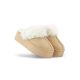 6. Women's slippers on a platform with fur, beige 81366-4-KH