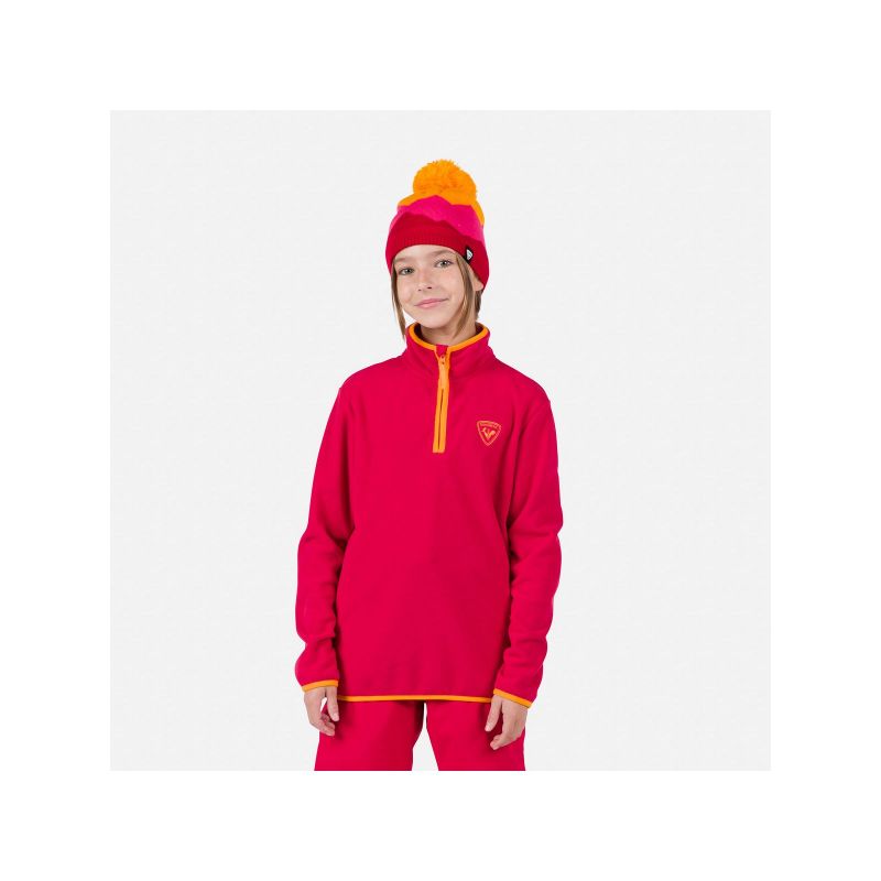 Rossignol Jr Strawpile Fleece Hz Sweatshirt Red