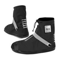 Perletti waterproof black low-cut shoe covers size L