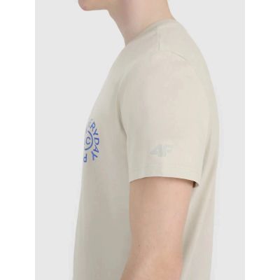 5. Men's regular printed T-shirt 4F 4FWSS25TTSHM1980-83S