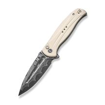 CIVIVI Knife Incindie Damascus G10 Ivory