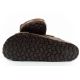 9. Bio Bio shoes men's slippers, profiled flip-flops, natural leather, brown