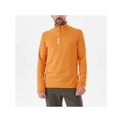 6. MILLET M Seneca Fleece Po Orange Sweatshirt