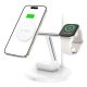 2. Tech-Protect QI15W-A35 3-in-1 Inductive Charger with MagSafe for Phone / AirPods / Apple Watch - White