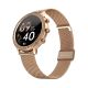 5. VELTORI VT310-1 Women's Smartwatch Gold Bracelet + Pink Silicone Strap