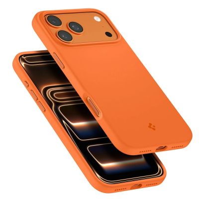 8. Spigen Silicone Fit Mag Case for iPhone 17 Pro - Orange