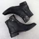 4. Women’s Black Floral Ankle Boots Jezzi ASA62-16