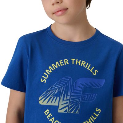 4. Boy's T-shirt 4F M3284 cobalt 4FJWSS26TTSHM3284 36S