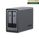 Ugreen NASync DXP2800 NAS System 2-Bay Compact Intel® N N100 8GB DDR5 0TB UGOS Pro Black