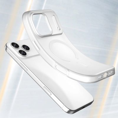 5. Magnetic Abrasive iPhone 17 Pro Case Compatible with MagSafe - Matte White