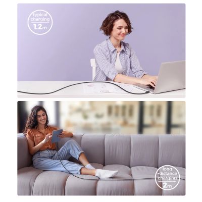 7. Joyroom Multi-Color Series A14 USB-C/ Lightning Cable 20W 1.2 m - Black