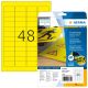 2. HERMA 8030 Printable Labels Yellow Self-adhesive Printable Labels