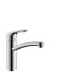 HG Focus 160 kitchen tap, 3/8" chrome, no. 31806
