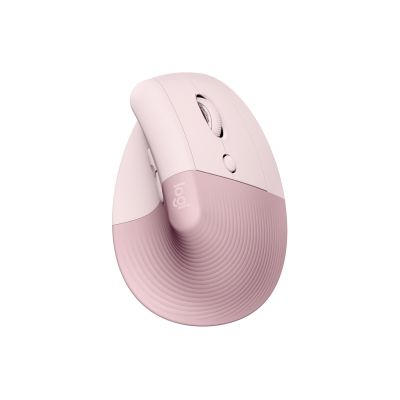 19. Logitech Lift Vertical Pink mouse