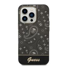 Guess Bandana Paisley iPhone 14 Pro 6.1" Case - Black