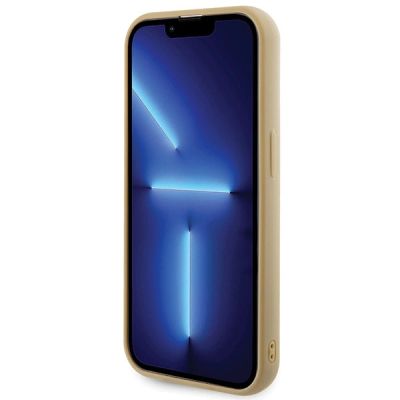 5. Guess Disco Metal Script case for iPhone 15 Pro - gold