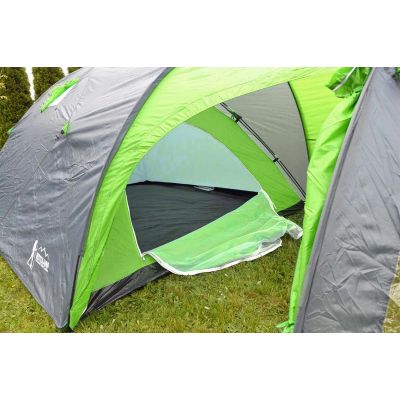 12. 4-PERSON COOL BLACK-GREEN ENERO CAMP TENT