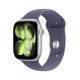 Apple Watch Series 11 GPS + Cellular 46mm Silver Aluminum Case with Purple Fog Sport Band - S/M