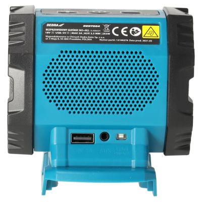 5. Dedra DED7004 blue speaker