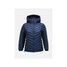 Peak Performance W Frost Down Hood Jacket Navy Blue