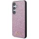 10. Guess Glitter Script case for Samsung Galaxy S24+ - purple