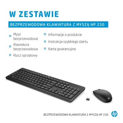 3. HP Wireless Mouse and Keyboard Set 230