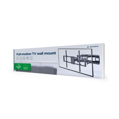 4. GEMBIRD FULL MOTION CEILING MOUNT FOR TV (ADJUSTABLE), 60" - 120", UP TO 120 KG