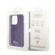 9. Guess Sequin Script Metal case for iPhone 14 Pro - purple