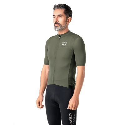 7. Rockbros 15220004004 ROAD TO SKY men's cycling jersey short sleeve L - green