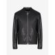 Armani Exchange Men's Stand-Up Collar Leather Jacket (8NZB08-ZNAAZ-1200)