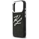 6. Karl Lagerfeld IML Glitter KL Diamond Logo Case for iPhone 17 Pro - Black