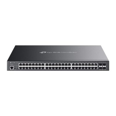 TP-Link Omada SG3452XMPP Network Link Managed L2+ Gigabit Ethernet (10/100/1000) PoE Support 1U Black