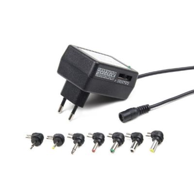 2. ENERGENIE UNIVERSAL ADJUSTABLE 12W MAINS POWER SUPPLY EG-MC-008 3V-12V + 7-PIECE SET