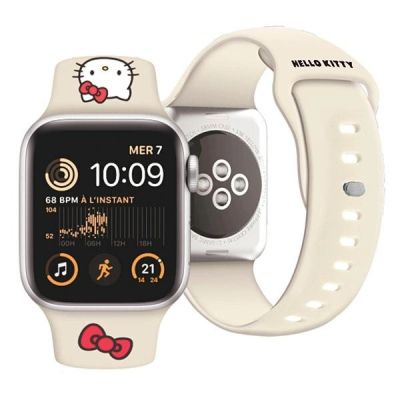 4. Hello Kitty Silicone Kitty Head strap for Apple Watch 38/40/41mm - beige