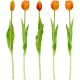11. BOUQUET OF 5 ORANGE TULIPS 39 CM LIFE-LIKE SPRING DECORATION