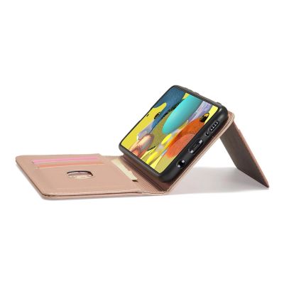 9. Magnet Card Case Case for Samsung Galaxy A12 5G Pouch Wallet Card Holder Pink