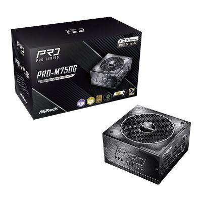 Asrock PRO-M750G 750W 80 PLUS Gold Power Supply